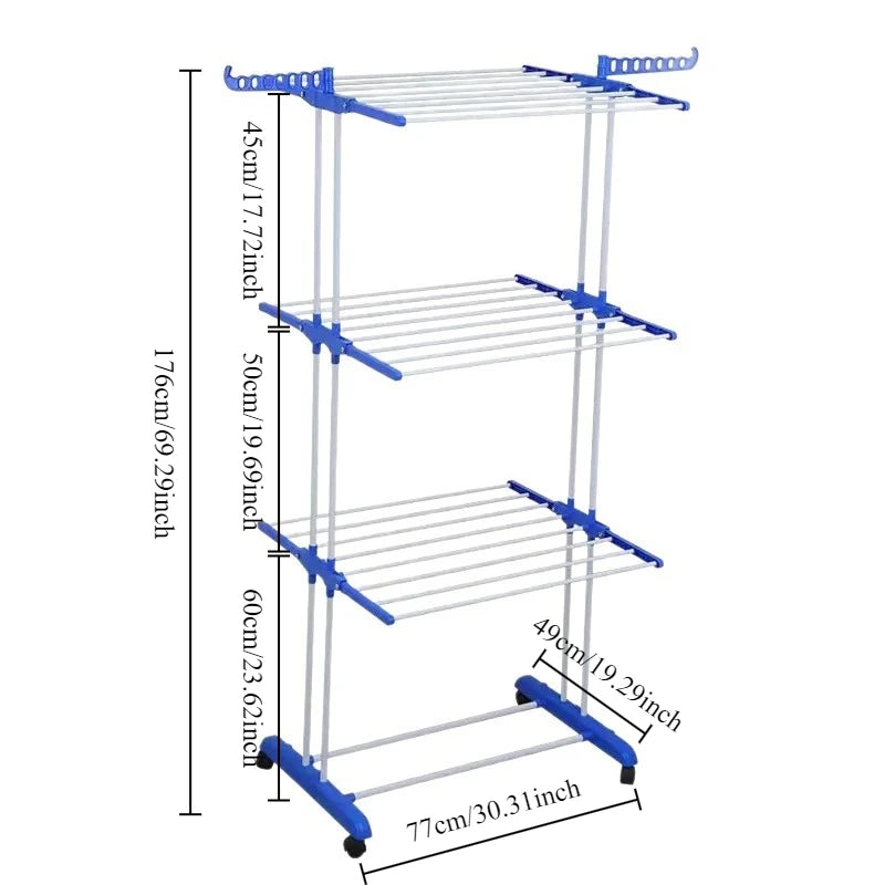 Estación de Secado Vertical Móvil