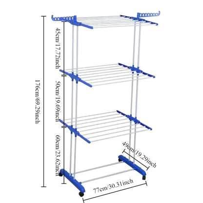 Estación de Secado Vertical Móvil